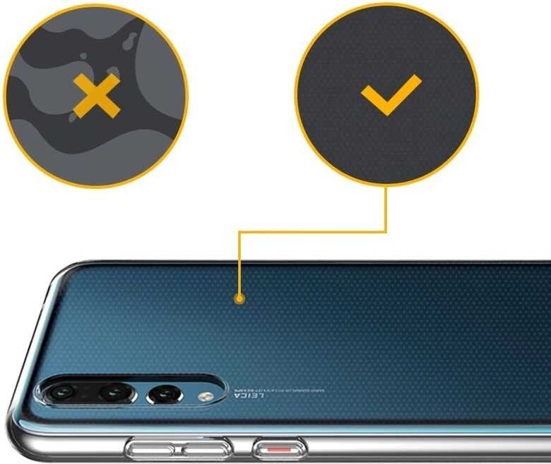 Huawei P20 Pro Kılıf Mnc Süper Silikon Kapak-Renksiz