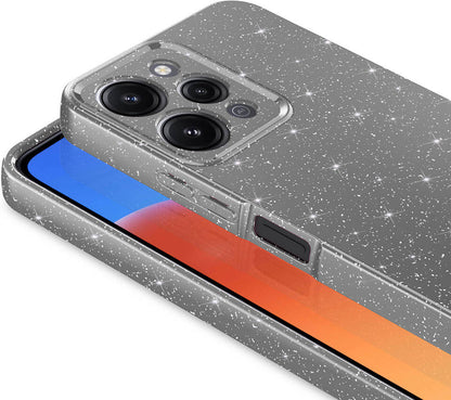 Xiaomi Redmi 12 Kılıf Kamera Korumalı Simli Lüks Mnc Koton Kapak-Pembe Koyu
