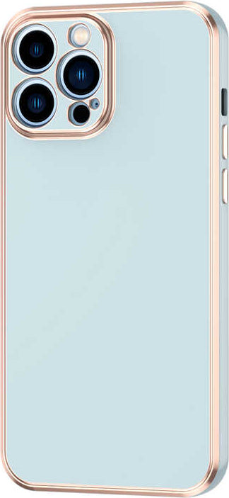 iPhone 12 Pro Max Kılıf Mnc Bark Kapak-Mavi Açık