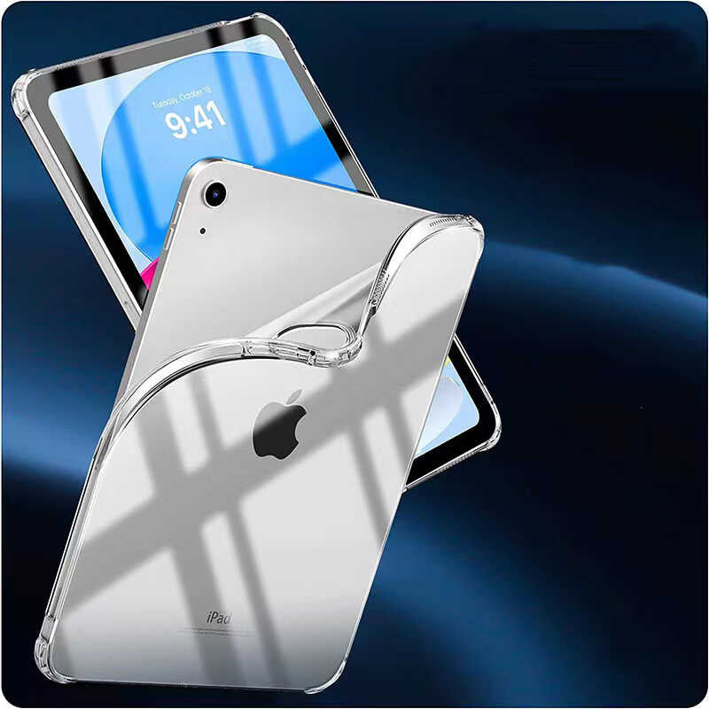 iPad 10.9 2022 (10.nesil) - Uyumlu Uyumlu Mnc Tablet Nitro Anti Shock Silikon Kapak-Renksiz