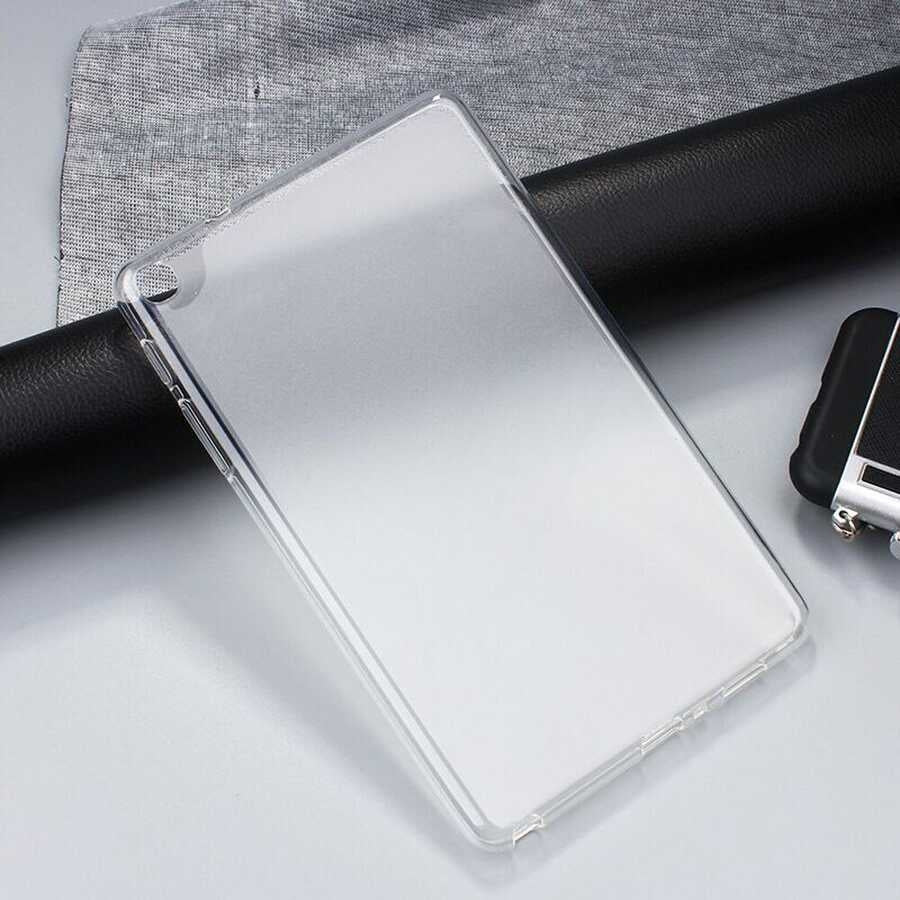 Galaxy Tab A7 Lite T225 Kılıf  Uyumlu Mnc Tablet Süper Silikon Kapak-Renksiz