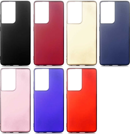 Galaxy S21 Ultra Kılıf Mnc Premier Silikon Kapak-Gold