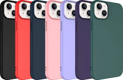 Apple iPhone 15 Plus Kılıf Mnc Lsr Laaakan Kapak-Pembe Açık