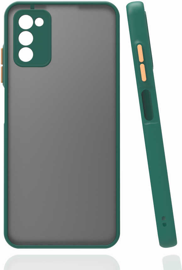 Galaxy A03S Kılıf Mnc Hux Kapak-Koyu Yeşil