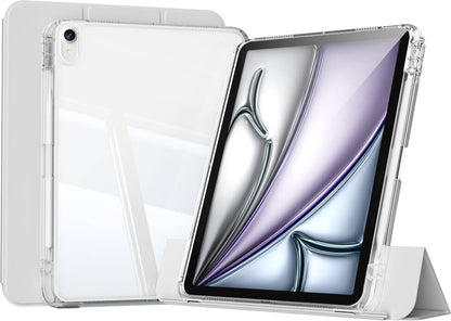 iPad Air 13 2025 M3 Kılıf Magnetik Ayrılabilen Airbagli Mnc Sliding Tablet Kılıfı - Gri