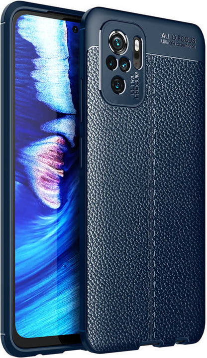 Xiaomi Redmi Note 10S Kılıf Mnc Niss Silikon Kapak-Lacivert