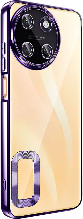 Realme 11 4g Kılıf Kamera Korumalı Logo Gösteren Mnc Omega Kapak-Siyah