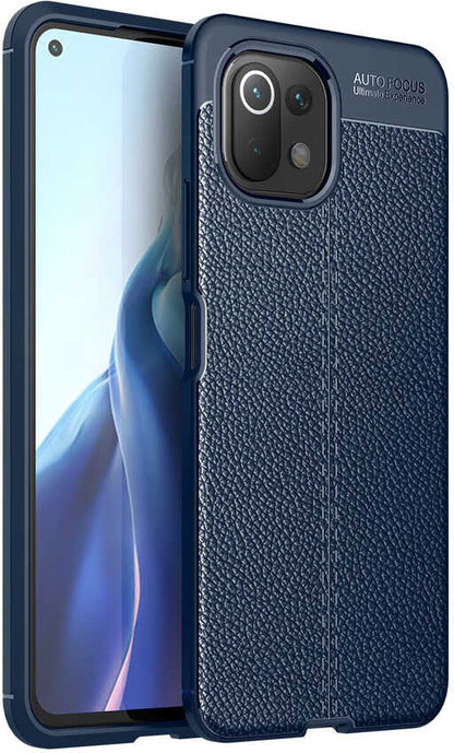 Xiaomi Mi 11 Lite Kılıf Mnc Niss Silikon Kapak-Lacivert
