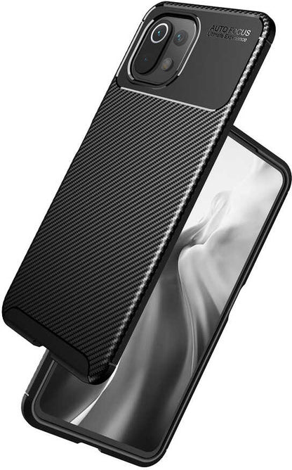 Xiaomi Mi 11 Lite Kılıf Mnc Negro Silikon Kapak-Siyah