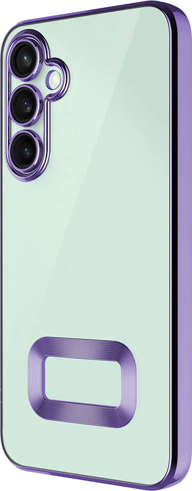 Galaxy S24 Kılıf Kamera Korumalı Logo Gösteren Mnc Omega Kapak-Siyah