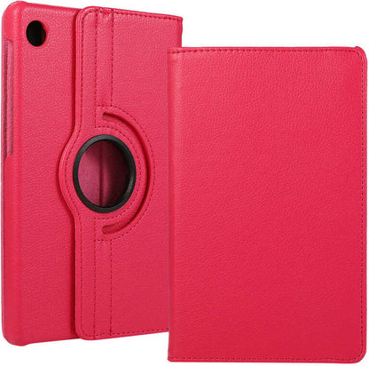Lenovo Tab M10 Plus TBTB-128F 3. Jenerasyon  Uyumlu Mnc Dönebilen Standlı Kılıf-Pembe Koyu