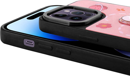 Apple iPhone 14 Pro Kılıf Parlayan Kabartmalı Ikonik Figürlü Mnc Amas Silikon Kapak-Beyaz