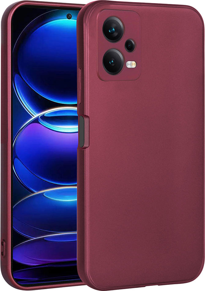 Xiaomi Redmi Note 12 5g Kılıf Mnc Premier Silikon Kapak-Mürdüm
