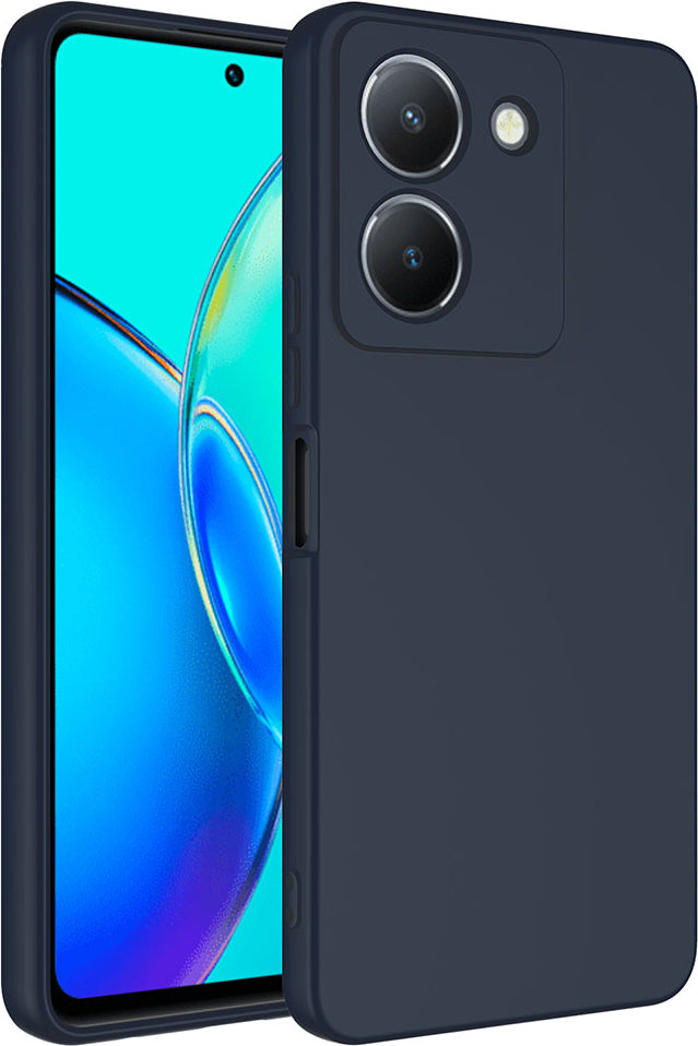 Vivo Y36 4g Kılıf Mnc Mara Laaakan Kapak-Lacivert