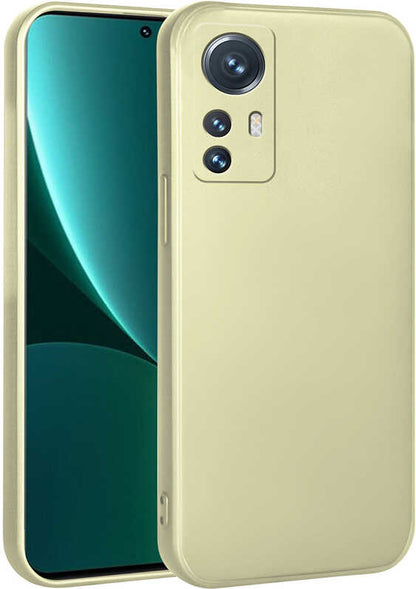 Xiaomi Xiaomi 12 Lite Kılıf Mnc Premier Silikon Kapak-Gold