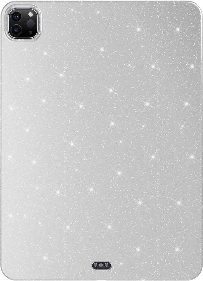 iPad Pro 11 2020 (2.nesil) Simli Parlak Görünümlü Uyumlu Mnc Tablet Koton Kılıf-Derin Mor