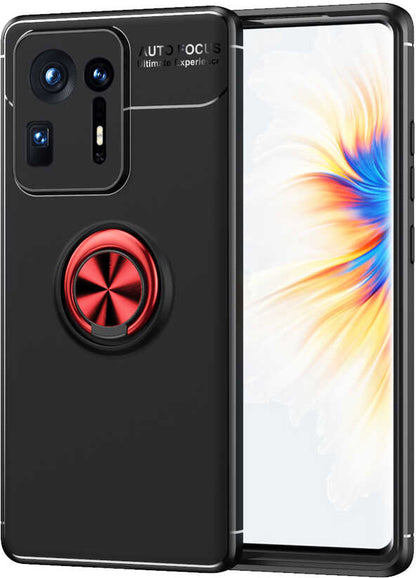 Xiaomi Mi Mix 4 Kılıf Mnc Ravel Silikon Kapak-Siyah-Kırmızı