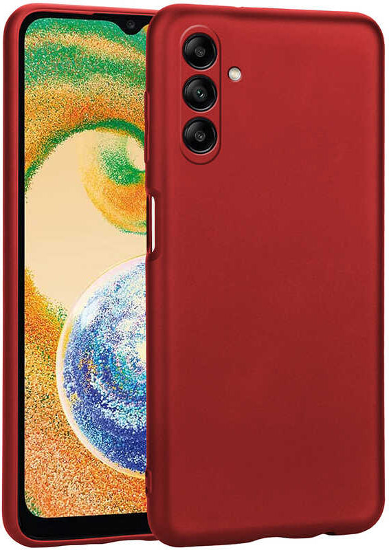 Galaxy A04S Kılıf Mnc Premier Silikon Kapak-Kırmızı