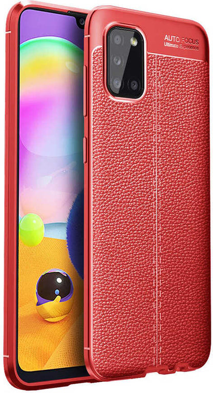 Galaxy A02S Kılıf Mnc Niss Silikon Kapak-Kırmızı
