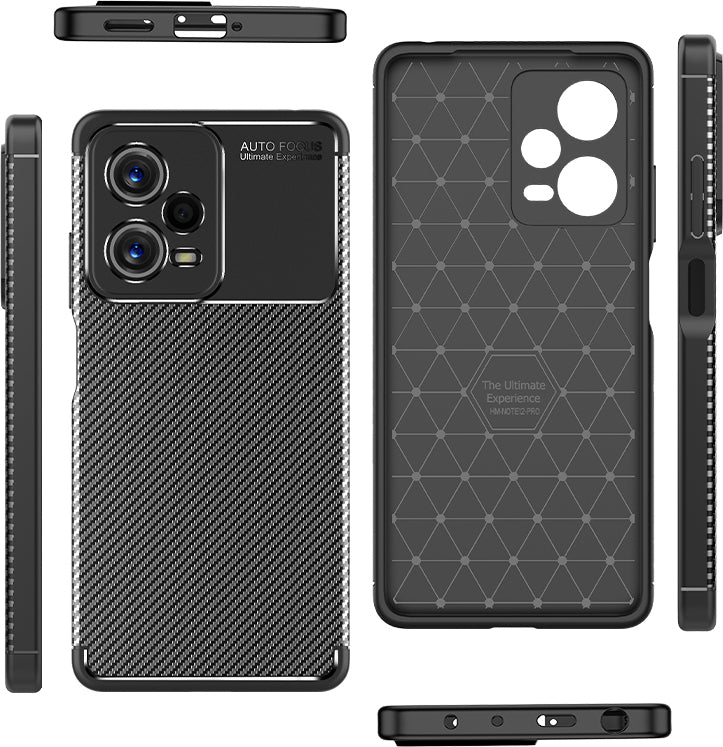 Xiaomi Redmi Note 12 Pro 5g Kılıf Mnc Negro Silikon Kapak-Siyah