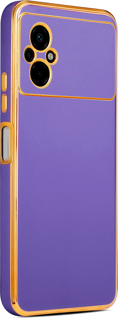 Xiaomi Poco M5 Kılıf Mnc Bark Kapak-Derin Mor