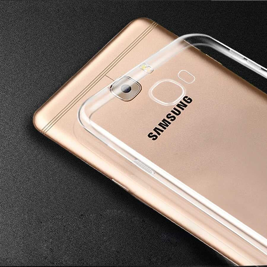 Galaxy A8 2016 Kılıf Mnc Süper Silikon Kapak-Renksiz