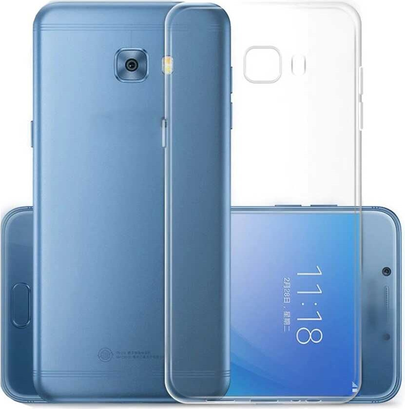Galaxy A8 2016 Kılıf Mnc Süper Silikon Kapak-Renksiz