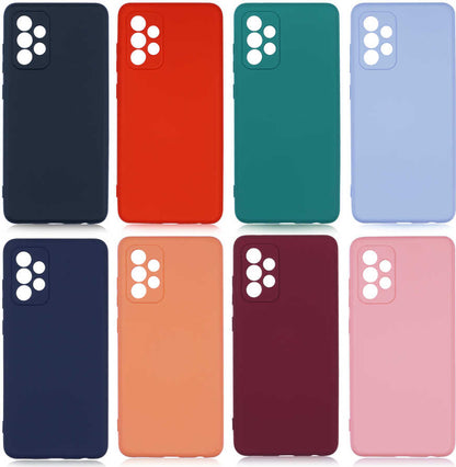 Galaxy A72 Kılıf Mnc Mara Laaakan Kapak-Turuncu