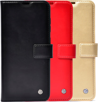 Galaxy S23 Ultra Kılıf Mnc Kar Deluxe Kapaklı Kılıf-Siyah
