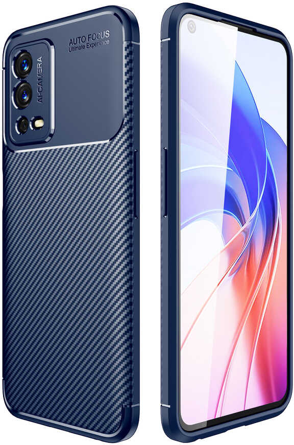 Oppo A55 4g Kılıf Mnc Negro Silikon Kapak-Lacivert