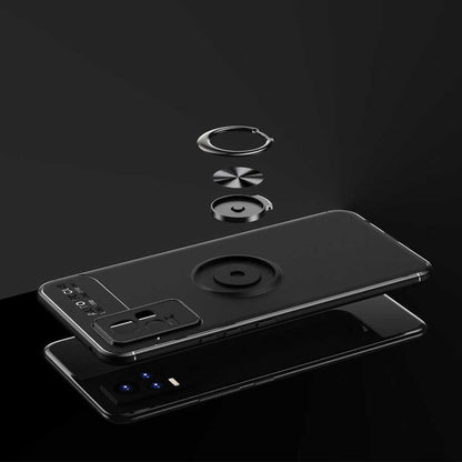 Vivo V21E Kılıf Mnc Ravel Silikon Kapak-Siyah-Mavi