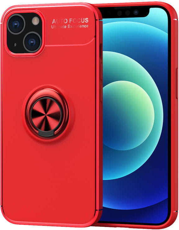 iPhone 13 Mini Kılıf Mnc Ravel Silikon Kapak-Kırmızı