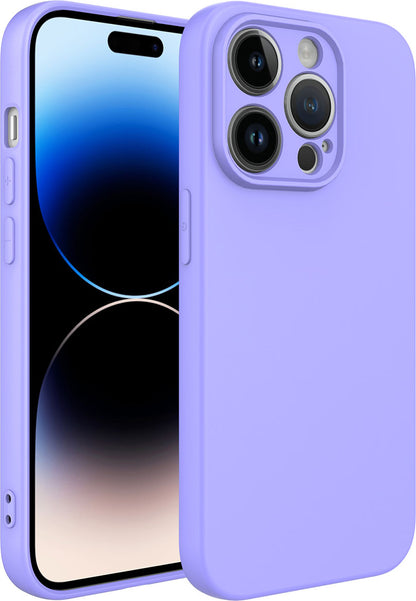 Apple iPhone 14 Pro Kılıf Mnc Kamera Korumalı Mara Laaakan Kapak-Lila
