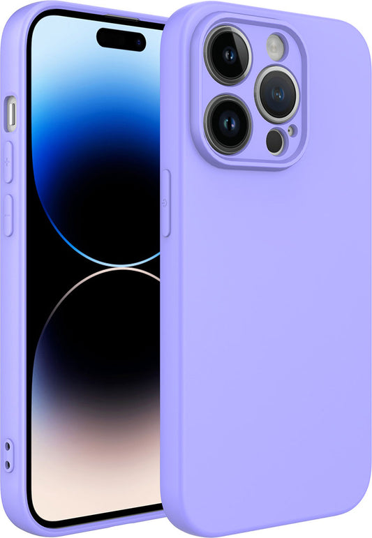 Apple iPhone 14 Pro Kılıf Mnc Kamera Korumalı Mara Laaakan Kapak-Lila