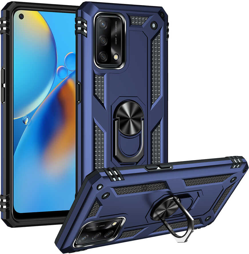 Oppo A74 4g Kılıf Mnc Vega Kapak-Mavi