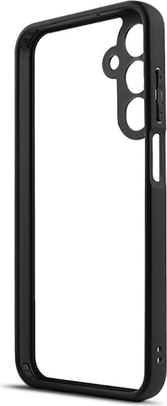 Galaxy A15 Kılıf Kamera Korumalı Şeffaf Arka Yüzey Mnc New Roll Kapak-Siyah