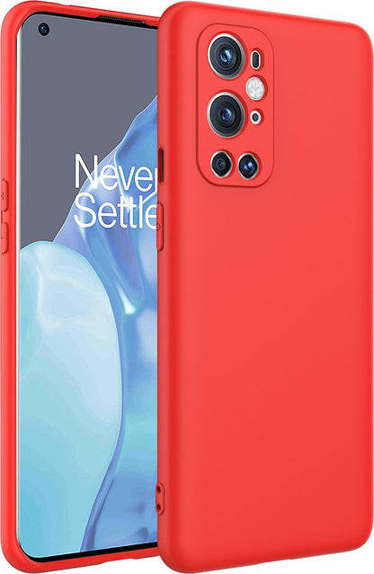 One Plus 9 Pro Kılıf Mnc Mara Laaakan Kapak-Kırmızı