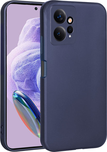 Xiaomi Redmi Note 12 4g Kılıf Mnc Premier Silikon Kapak-Lacivert