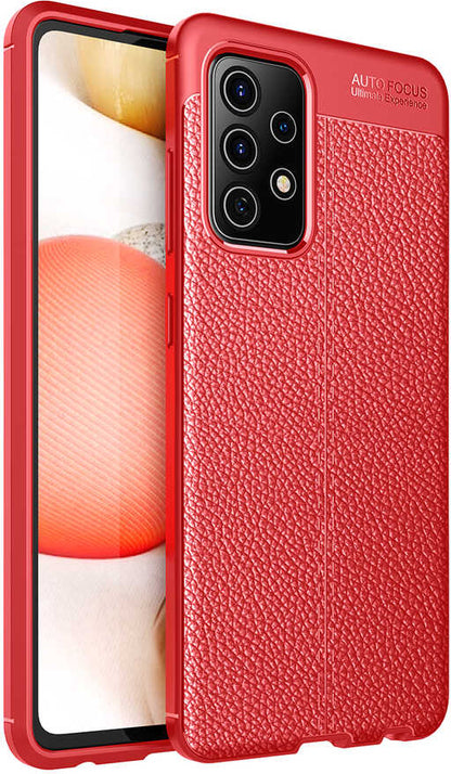 Galaxy A52 Kılıf Mnc Niss Silikon Kapak-Kırmızı