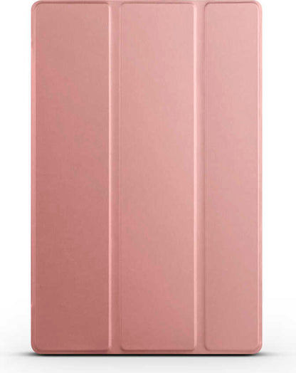 Galaxy Tab A8 10.5 SM-X200 (2021)  Uyumlu Mnc Smart Cover Standlı 1-1 Kılıf-Rose Gold