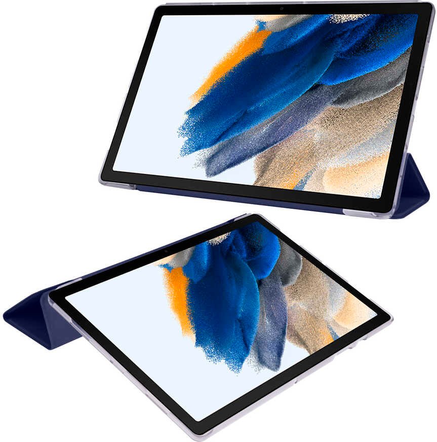 Galaxy Tab A8 10.5 SM-X200 (2021)  Uyumlu Mnc Smart Cover Standlı 1-1 Kılıf-Rose Gold