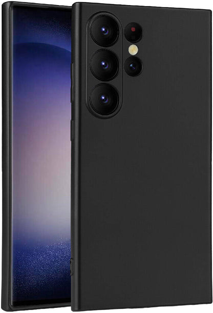 Galaxy S24 Ultra Kılıf Mnc Premier Silikon Kapak-Siyah