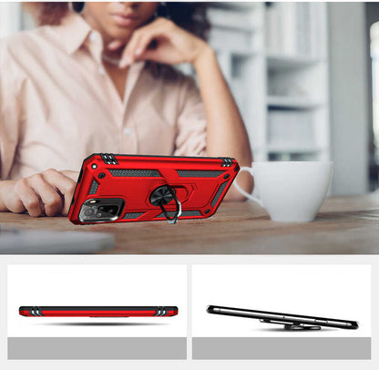Xiaomi Redmi Note 10 Kılıf Mnc Vega Kapak-Kırmızı