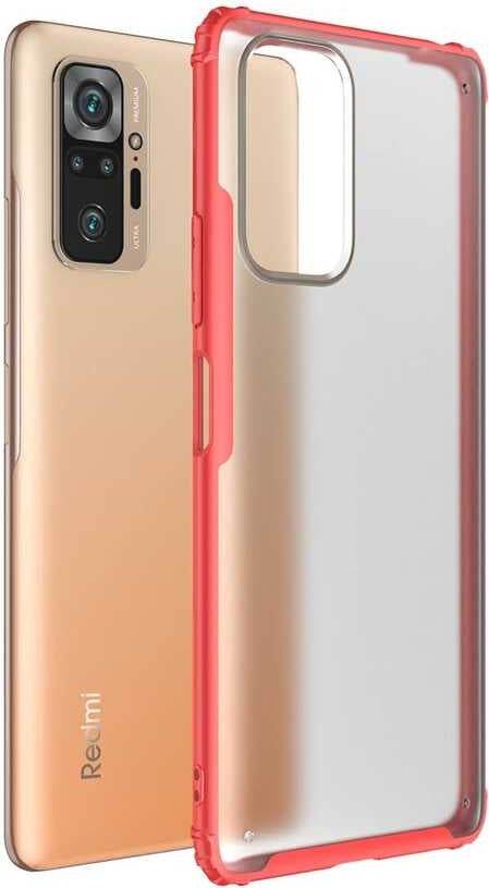 Xiaomi Redmi Note 10 Pro Kılıf Mnc Volks Kapak-Kırmızı