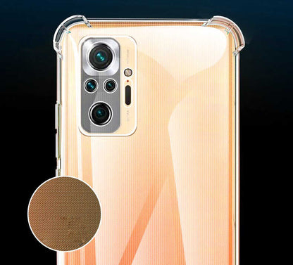 Xiaomi Redmi Note 10 Kılıf Mnc Kamera Korumalı Nitro Anti Shock Silikon-Renksiz