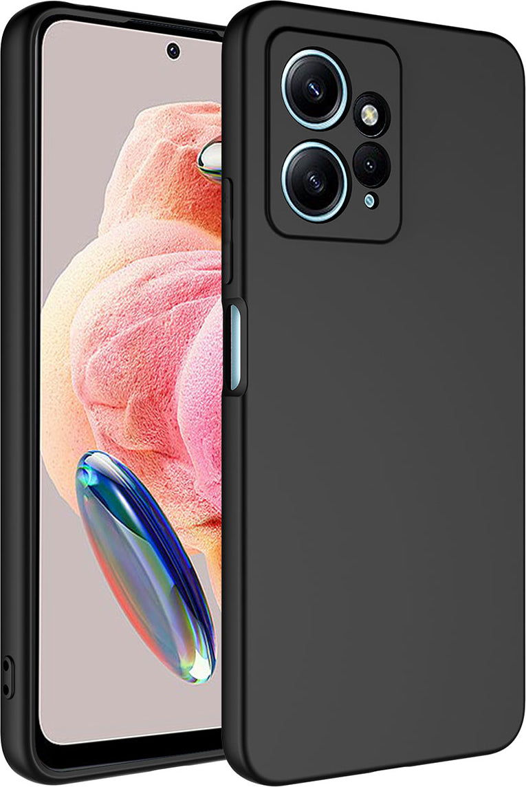Xiaomi Redmi Note 12 4g Kılıf Mnc Mara Laaakan Kapak-Siyah