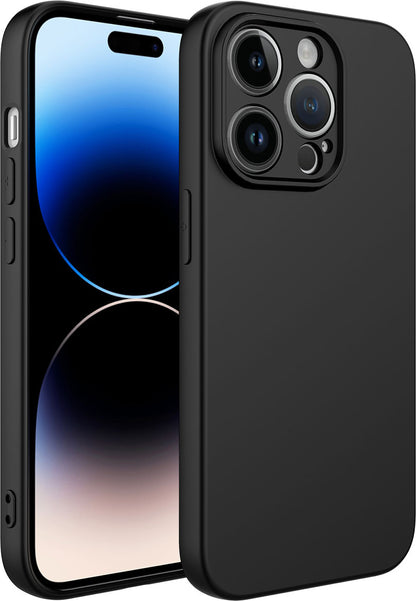 Apple iPhone 14 Pro Max Kılıf Mnc Kamera Korumalı Mara Laaakan Kapak-Siyah