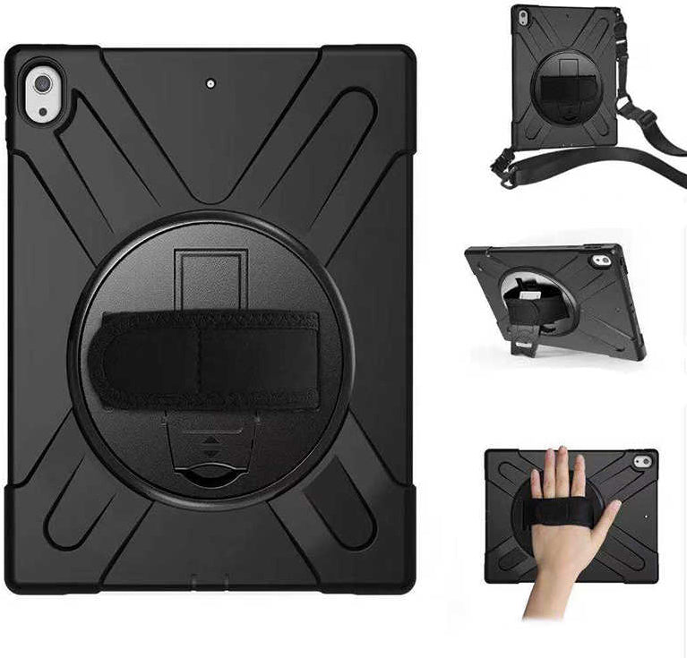 iPad Pro 12.9 2018 (3.nesil) - Uyumlu Uyumlu Mnc Defender Tablet Silikon-Siyah