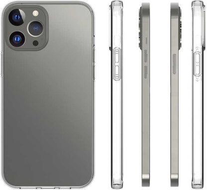 iPhone 13 Pro Max Kılıf Mnc Süper Silikon Kapak-Renksiz