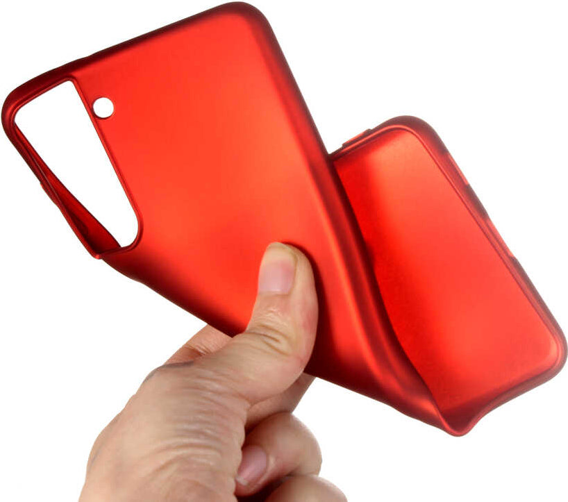 Galaxy S21 Plus Kılıf Mnc Premier Silikon Kapak-Kırmızı
